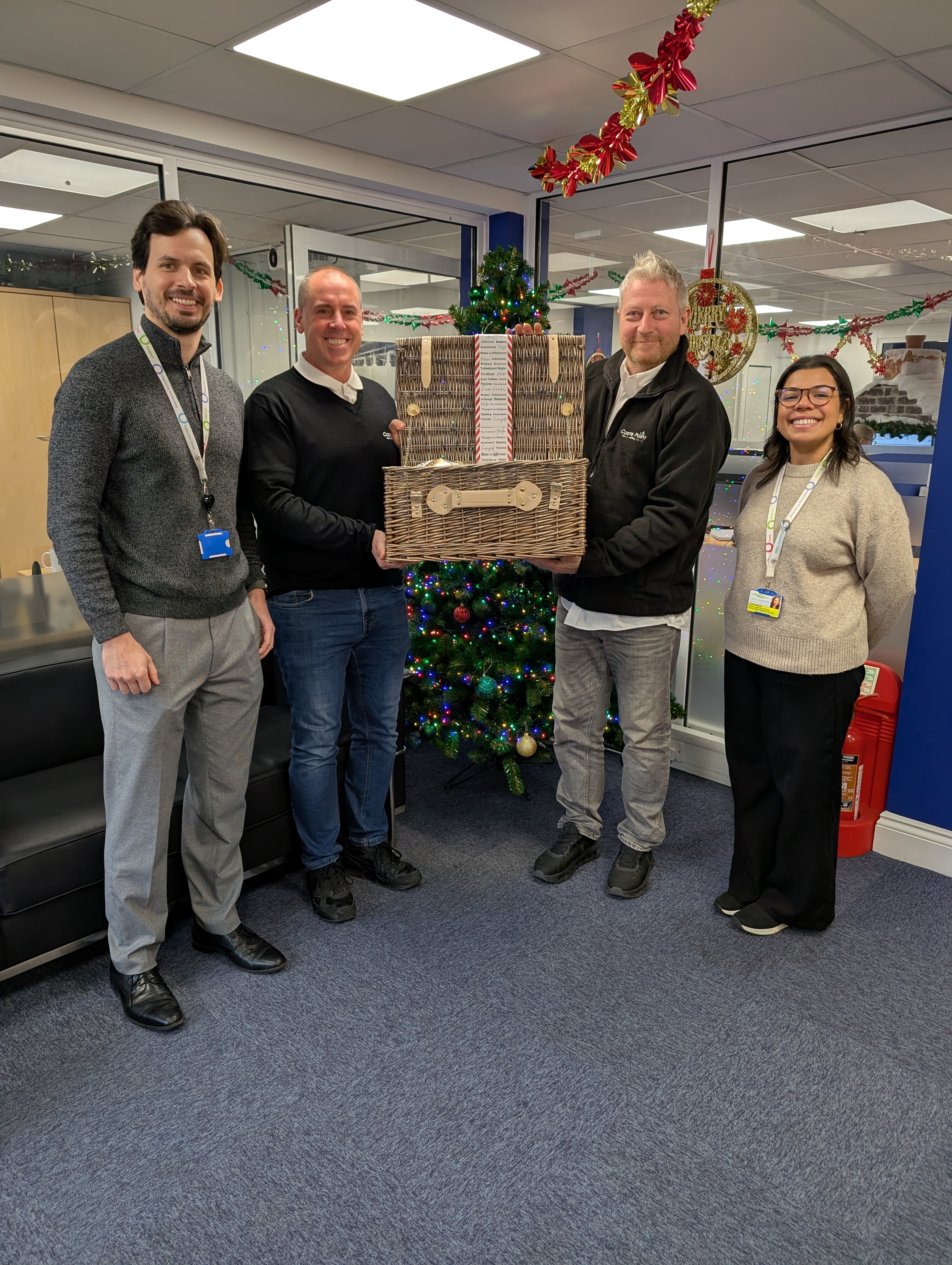 Castle Point presenting award 