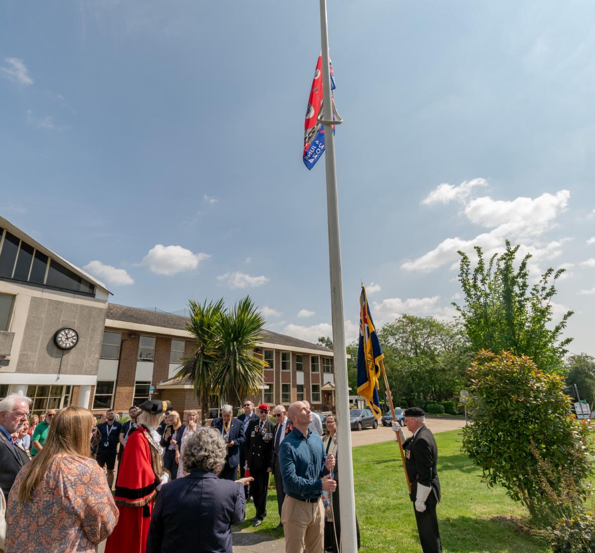 Flag raise