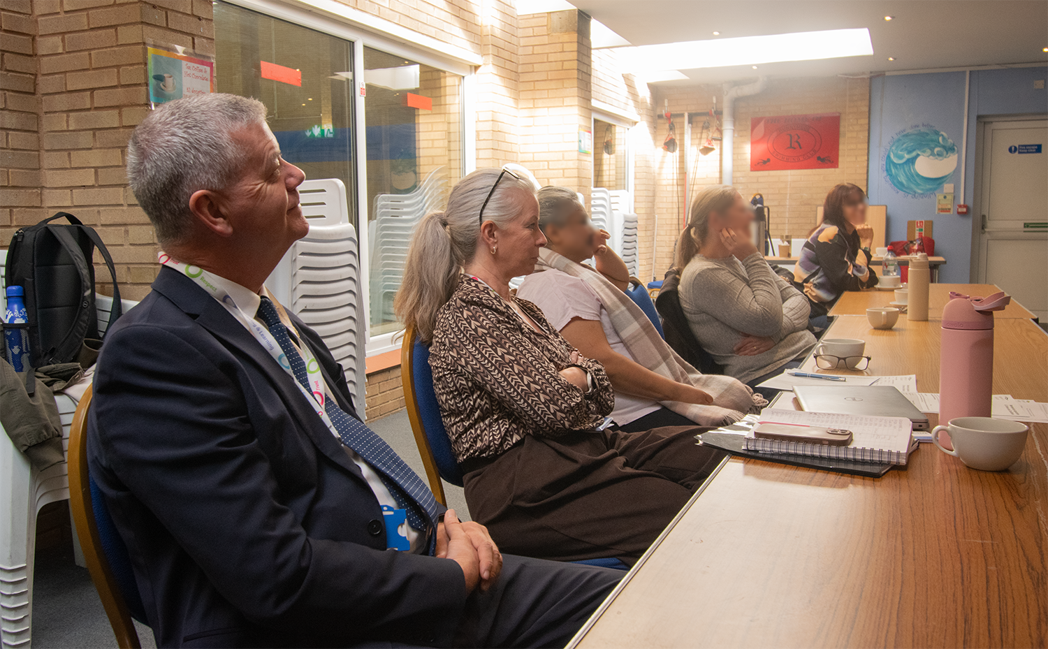 Councillor Rob Lillis visiting The Health Compass group