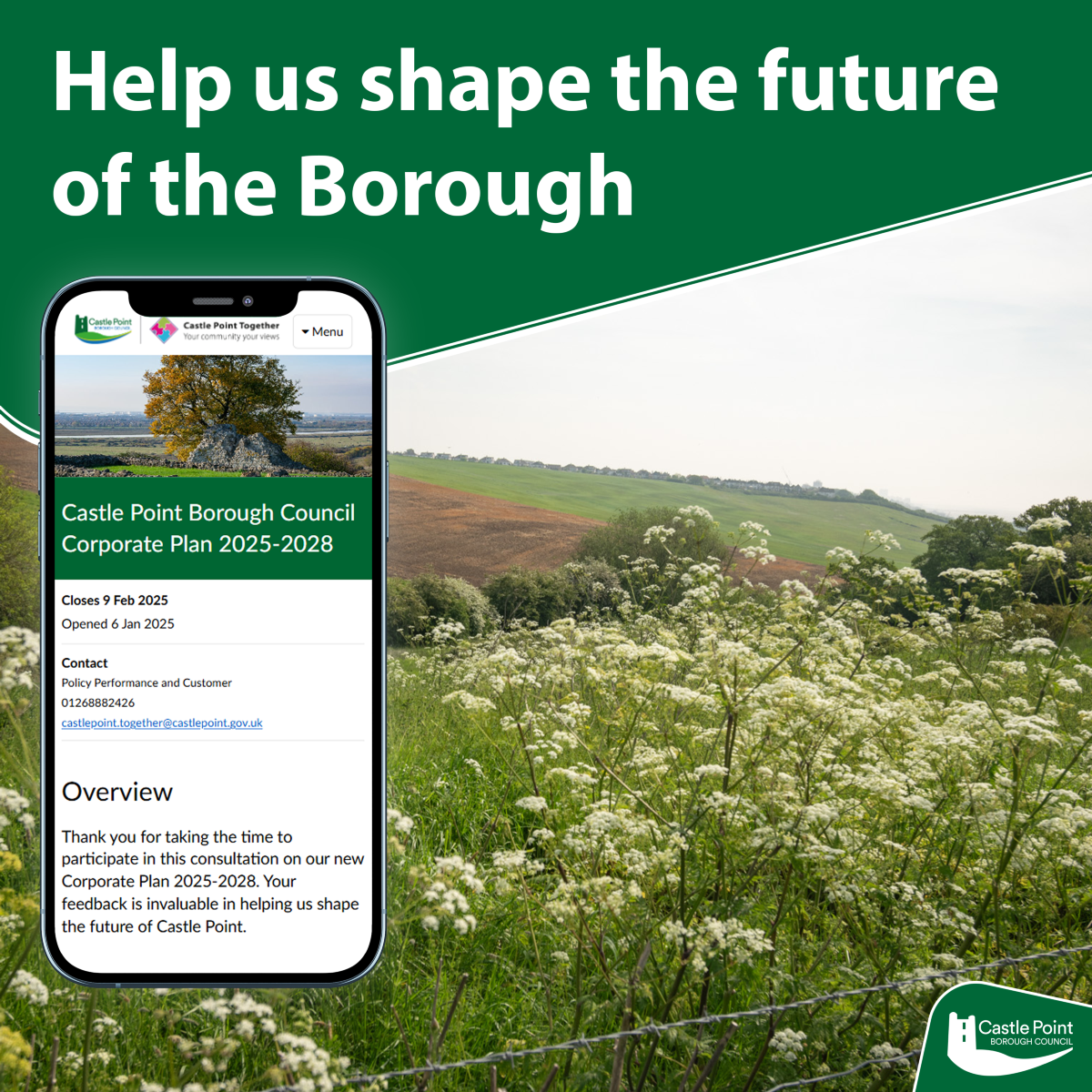 Corporate Plan 2025-2028 Consultation - Castle Point Borough Council